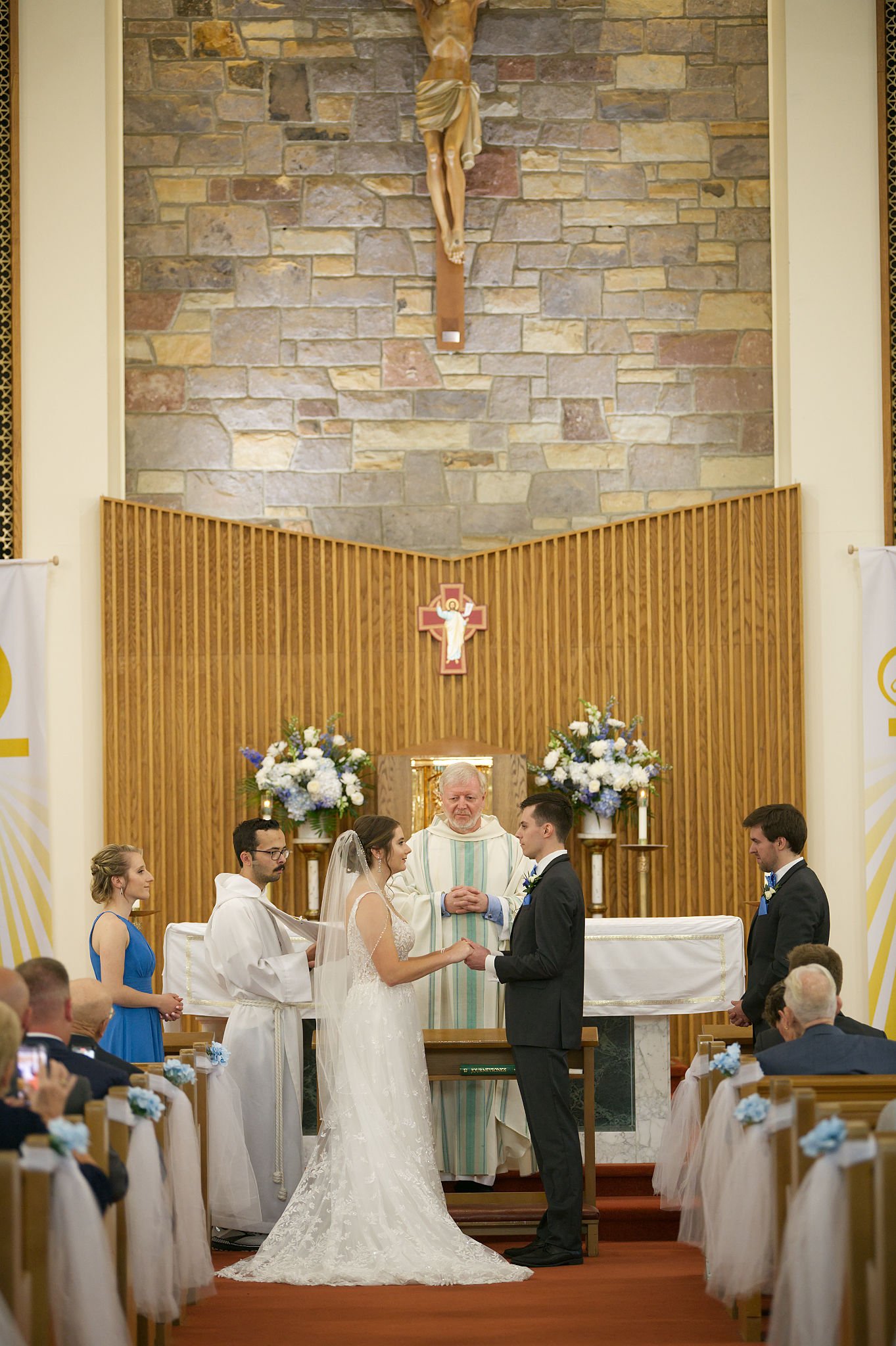 Wedding ceremony at the altar — church vows